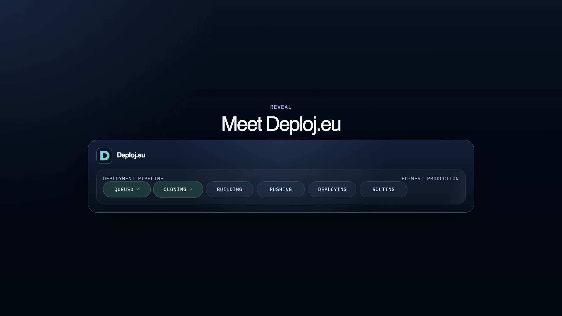 Preview frame from the Deploj.eu launch film